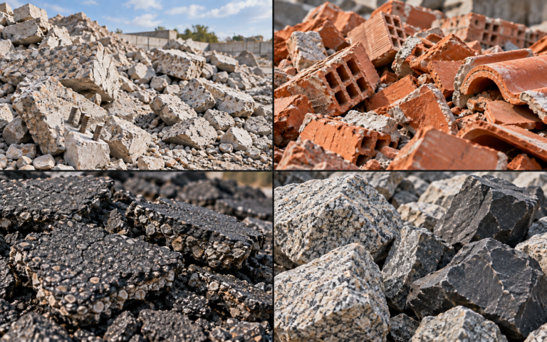 Beton, gruz, asfalt i kamień